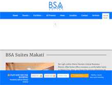 Tablet Screenshot of bsasuites-makati.com